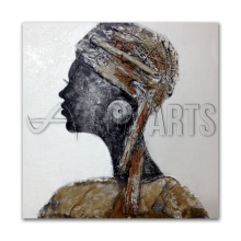 Modern Large Abstract Beautiful African Woman Painting